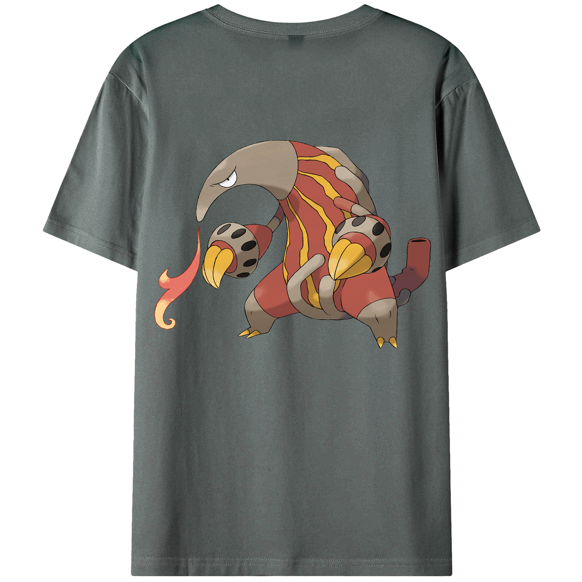 （画像用） ポケットモンスター Pokémon 綿100％ メンズ半袖Tシャツ（バックプリント） 通気性